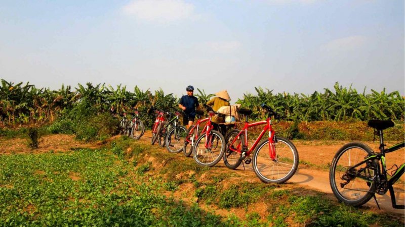 Bike Ride Hanoi 1 Day But Thap Bat Trang